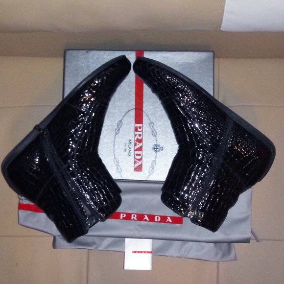 Prada Crocodile Boots - Picture 3 of 4